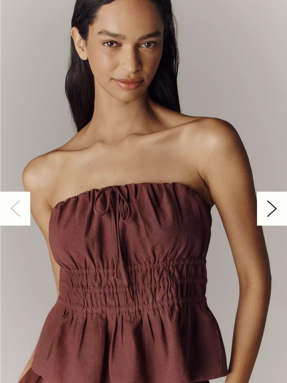 Somerset strapless Blouse NWOT